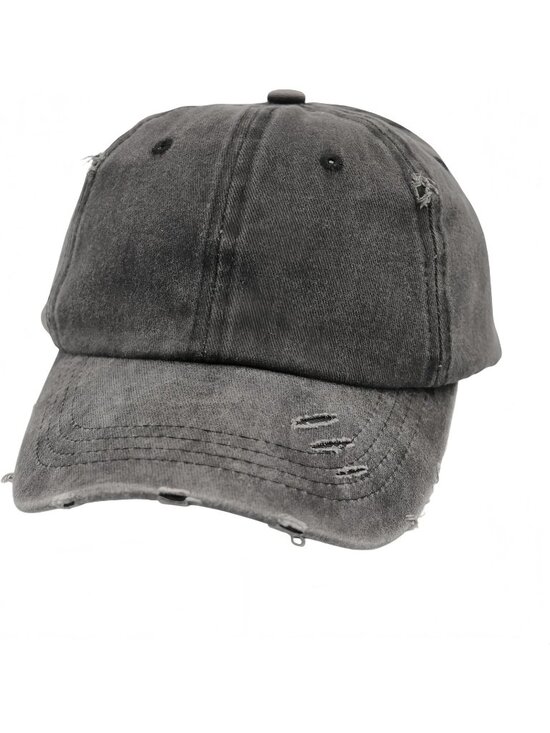 〽️Women Solid Black High Ponytail Baseball Cap Trucker Bad Hair Day Adjustable main image 5